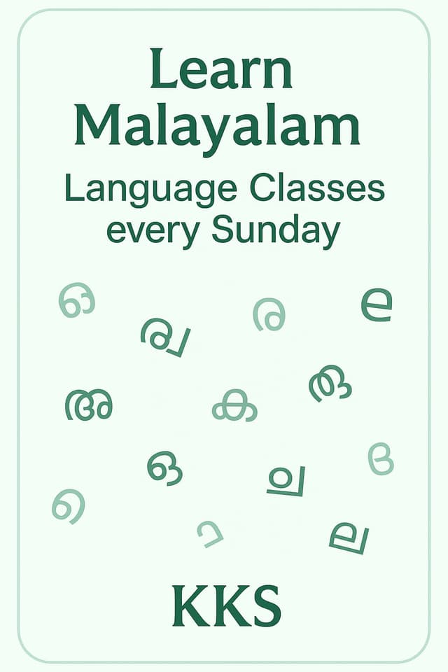 Malayalam Classes Flyer